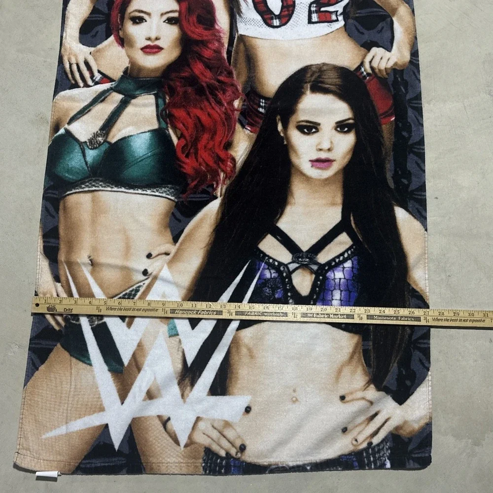 2016 WWE WRESTLING DIVAS BEACH BATH TOWEL SOFT COTTON Hot Girls Y2K